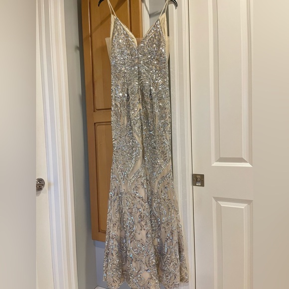 One of a kind Sheri Hill Prom Dress! Has been worn one time, in great condition. - Picture 5 of 6